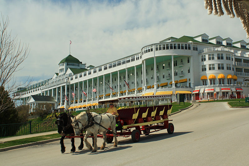 the grand hotel from the carriage tour